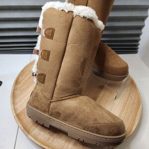 Holly Women’s Winter Boots – Size 8 | 3-Bow Style